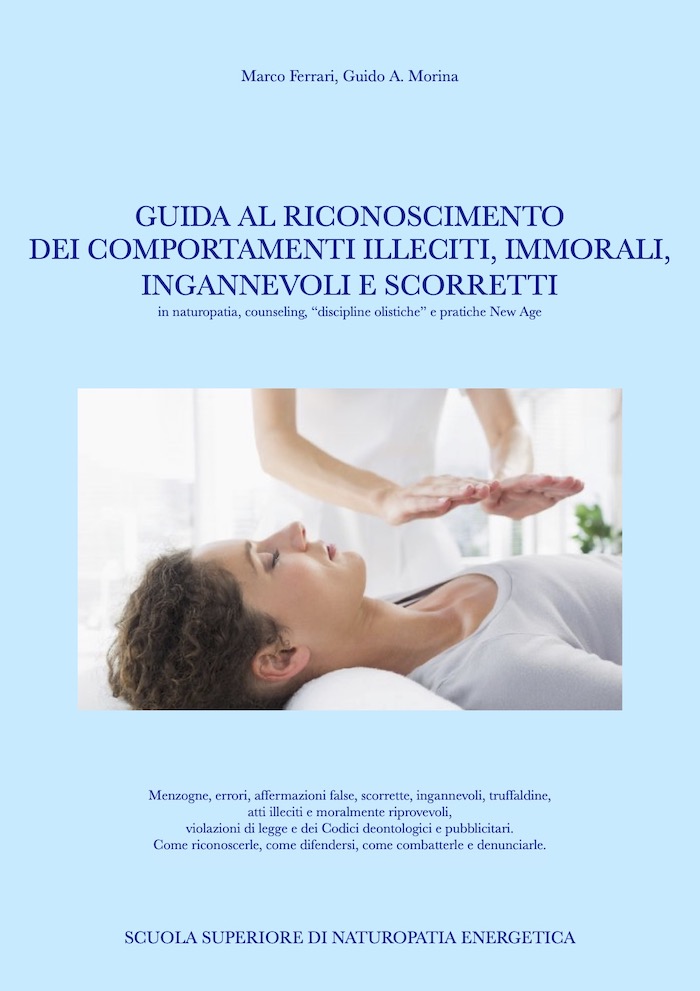 Guida al riconoscimento di comportamenti illeciti, immorali ingannevoli e scorretti in naturopatia